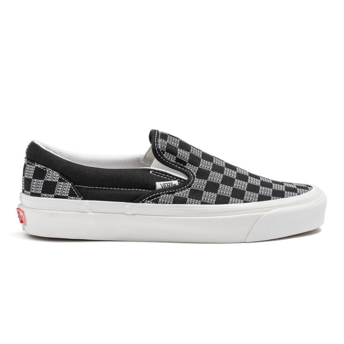 Kisteherautók Ellenőrző Csekk Klasszikus Slip-on 98 Dx Fekete Ellenőrző