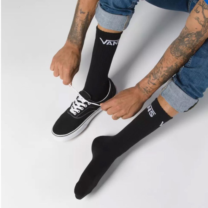 Vans Classic Crew Zokni 3 Csomag Fekete