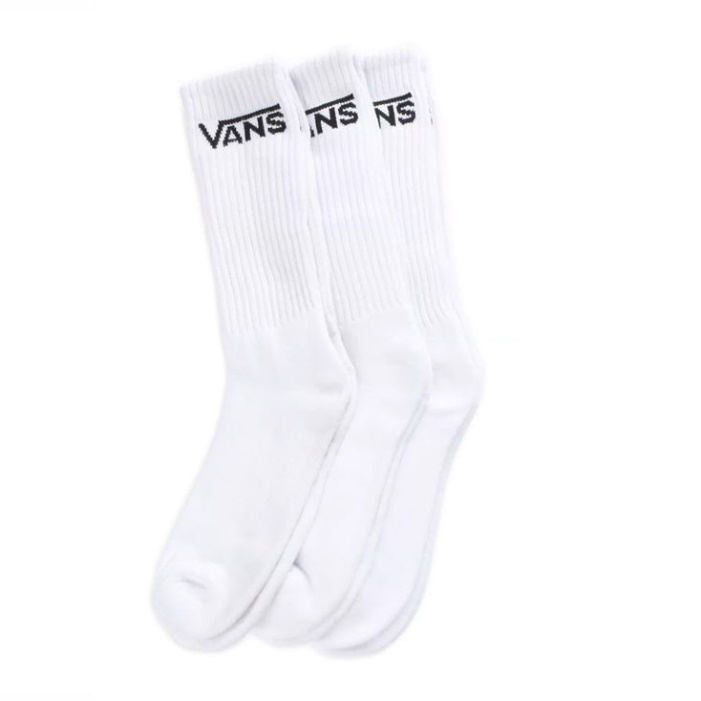 Vans Classic Crew Zokni (6,5-9 Méret 3 Csomag) Fehér