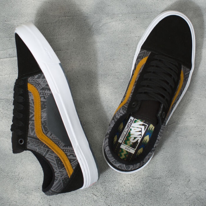 Vans Courage Adams Bmx Old Skool Fekete-aranybarna