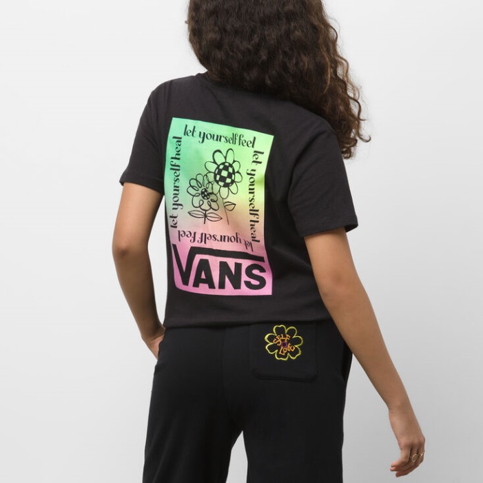 Vans Cultivate Care Boyfriend Póló Fekete