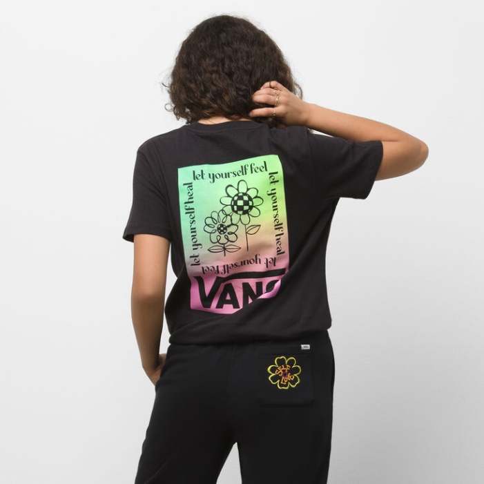 Vans Cultivate Care Boyfriend Póló Fekete