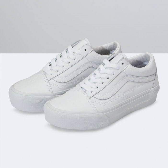 Vans Diy Old Skool Platform True White