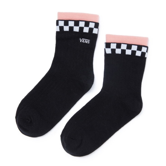 Vans Double Edge Crew Zokni (6,5-10 Méret 1 Pár Csomag) Fekete