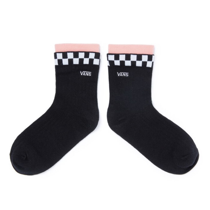 Vans Double Edge Crew Zokni (6,5-10 Méret 1 Pár Csomag) Fekete
