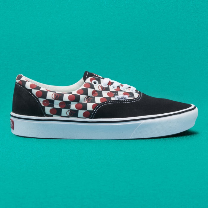 Vans Drop V Check Comfycush Korszak Fekete-fehér