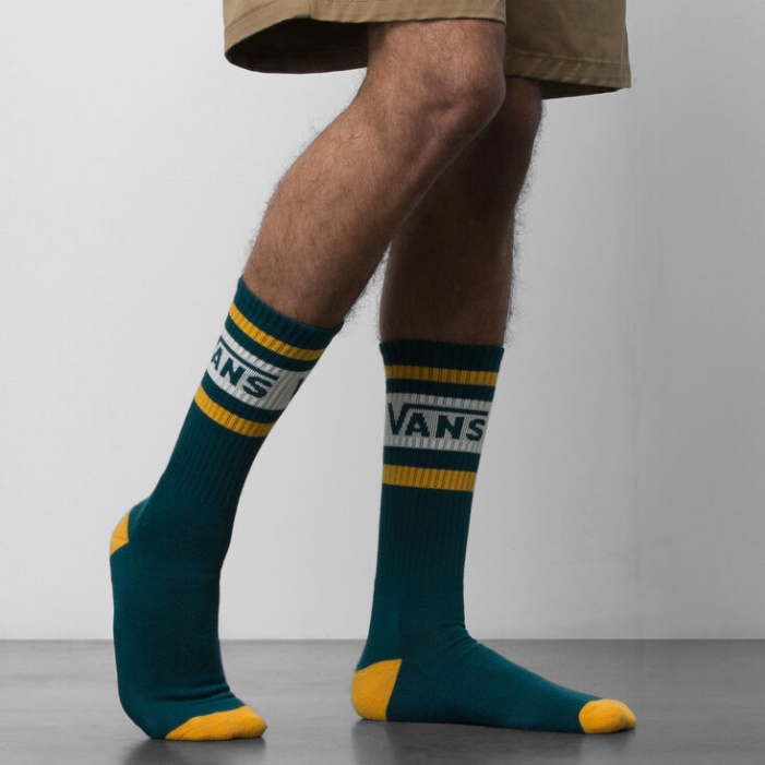 Vans Drop V Crew Sock Mély Kékeszöld