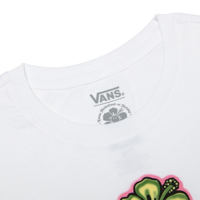 Vans Em On Holiday Hosszú Ujjú Barát Póló Fehér