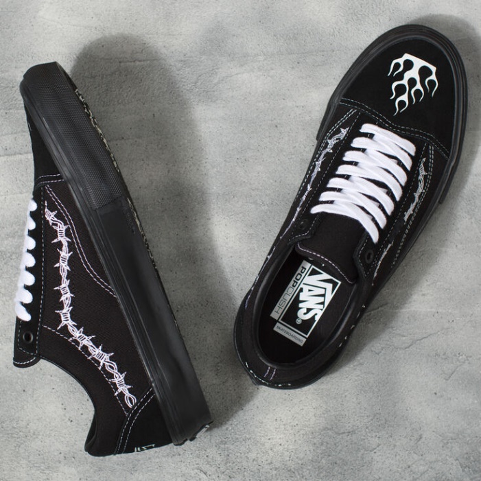Vans Elijah Berle Skate Old Skool Fekete-fekete-fehér
