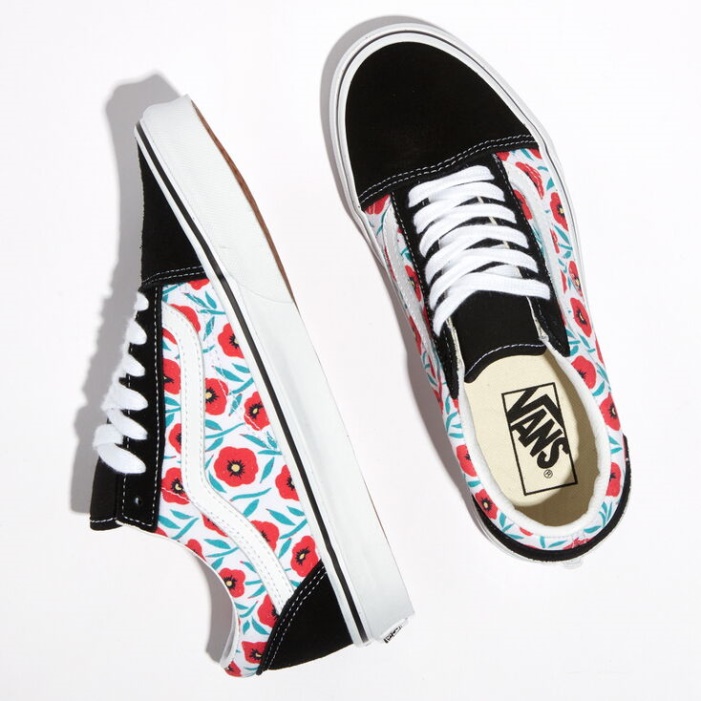 Vans Virágok Old Skool Black-true White