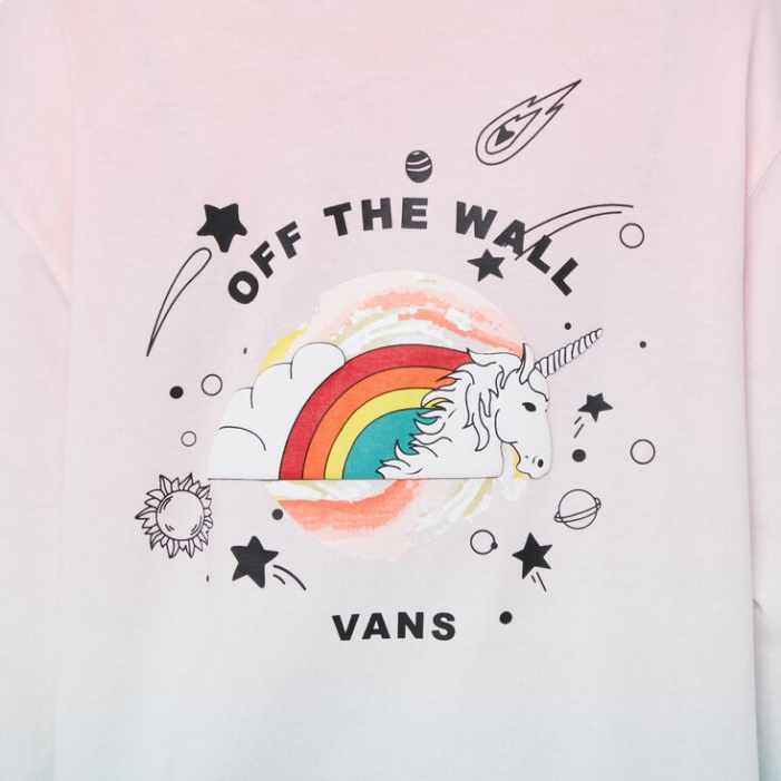 Vans Gradient Festett Hosszú Ujjú Póló Szivárvány Színátmenet