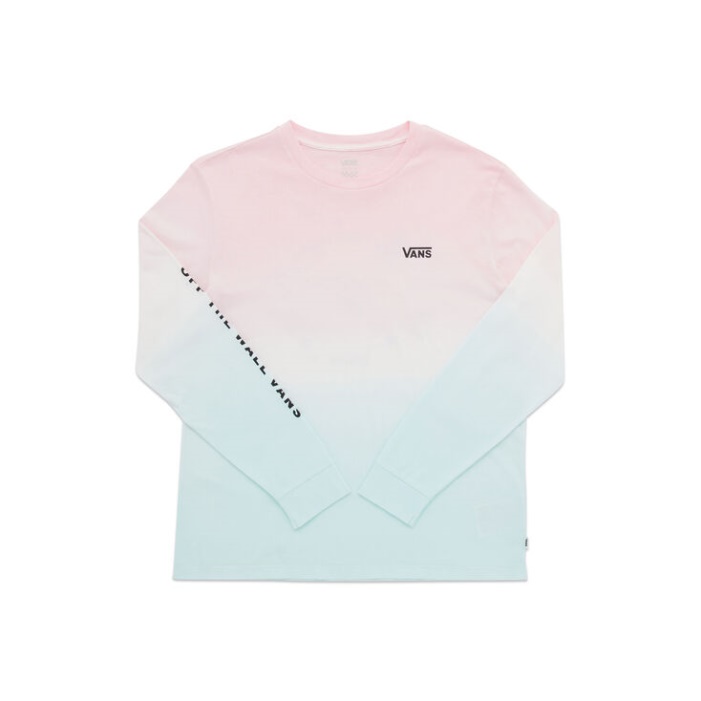 Vans Gradient Festett Hosszú Ujjú Póló Szivárvány Színátmenet