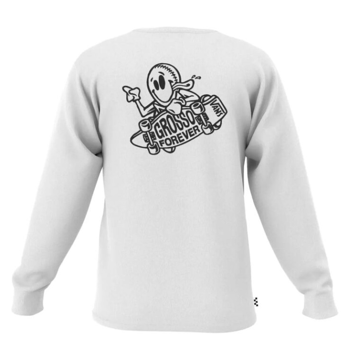 Vans Grosso Skate Hosszú Ujjú Póló Fehér