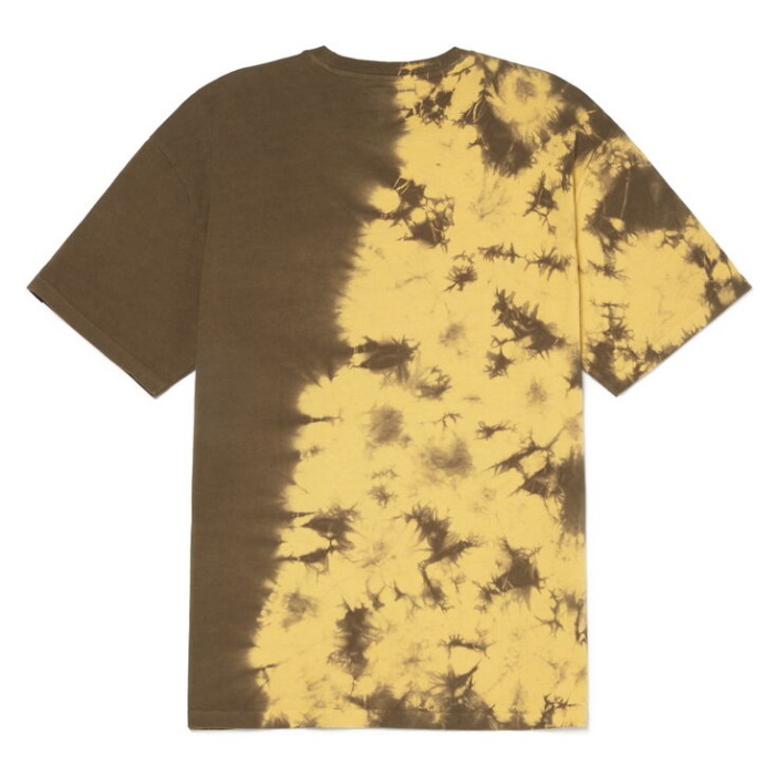 Vans Half Tiedye Rövid Ujjú Póló Sárga Mosás