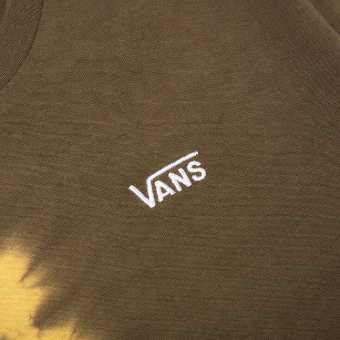 Vans Half Tiedye Rövid Ujjú Póló Sárga Mosás
