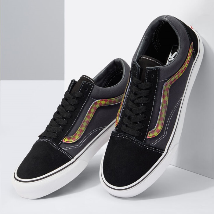 Furgonok Lencse Alakú Sidestripe Old Skool Black-asphalt