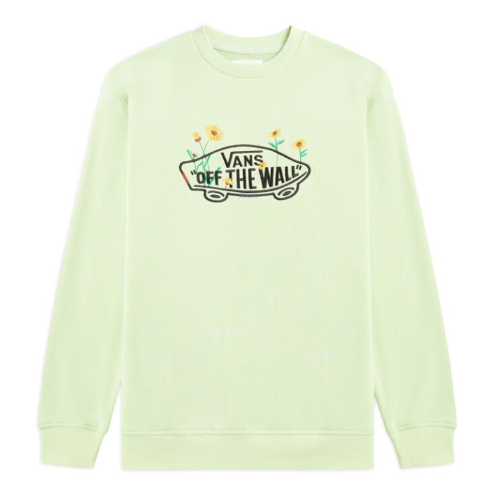 Vans Logó Crew Hosszú Ujjú Póló Celadon Zöld