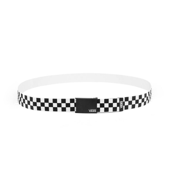 Furgonok Hosszú Depster Web Belt Fekete-fehér Csekk