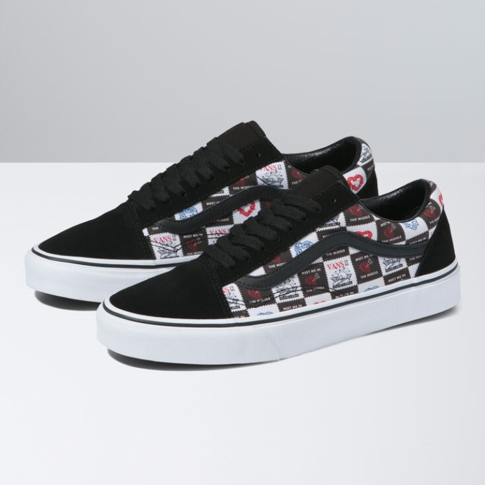 Furgonok Szerelmes Levelek Old Skool Black-true White