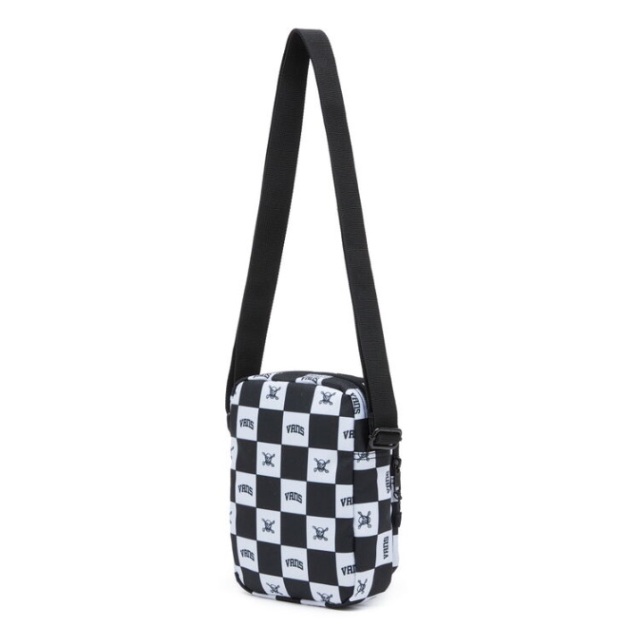 Furgonok új Egyetemi Crossbody Fekete Koponyaellenőrző