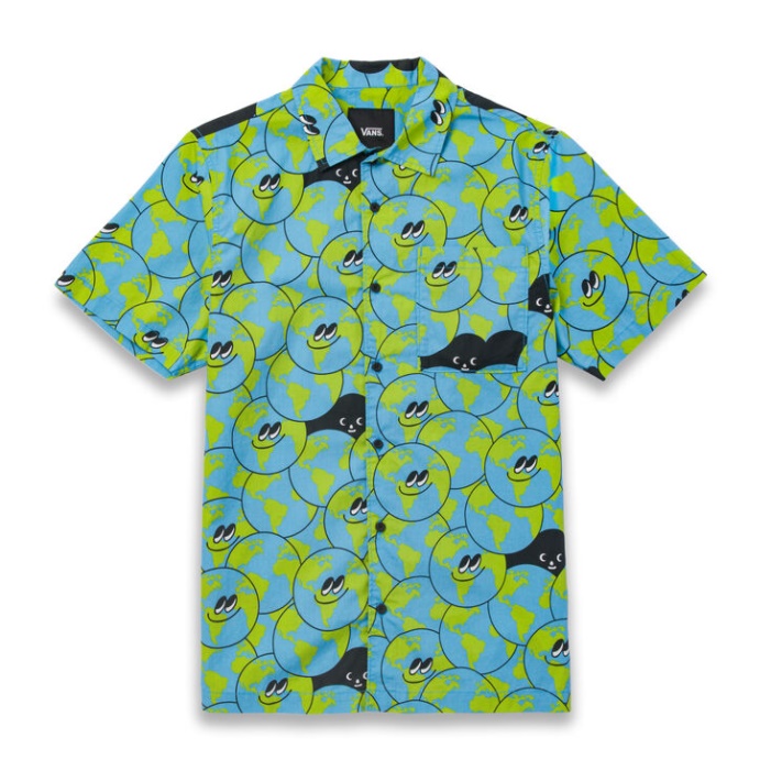 Vans Otw Művészeti Kollekció Tyakasha Rövid Ing Tyakasha Print