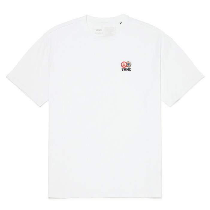 Vans Otw Emb Gx Rövid Ujjú Póló Fehér