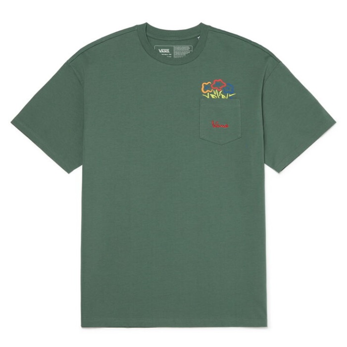Vans Otw Pocket Gx Rövid Ujjú Póló Kacsa Zöld