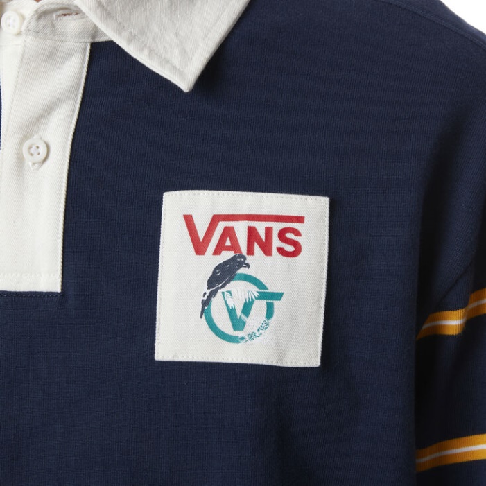 Vans Saját Műfajú Hosszú Ujjú Pólóruha Blues