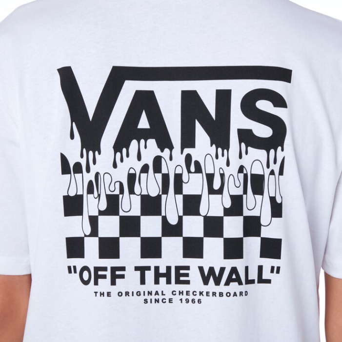 Vans Festék Csepegtető Csekk Póló Fehér