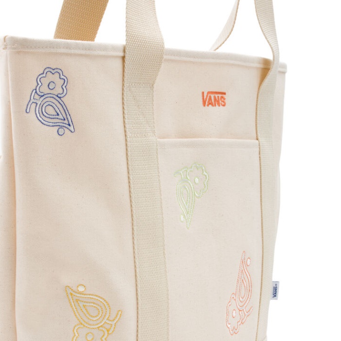 Vans Paisley Csekk Virágos Tote Bag Mályvacukor