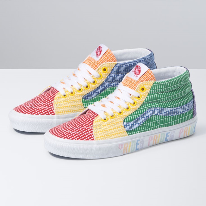 Vans Pride Sk8-mid Multi-true Fehér