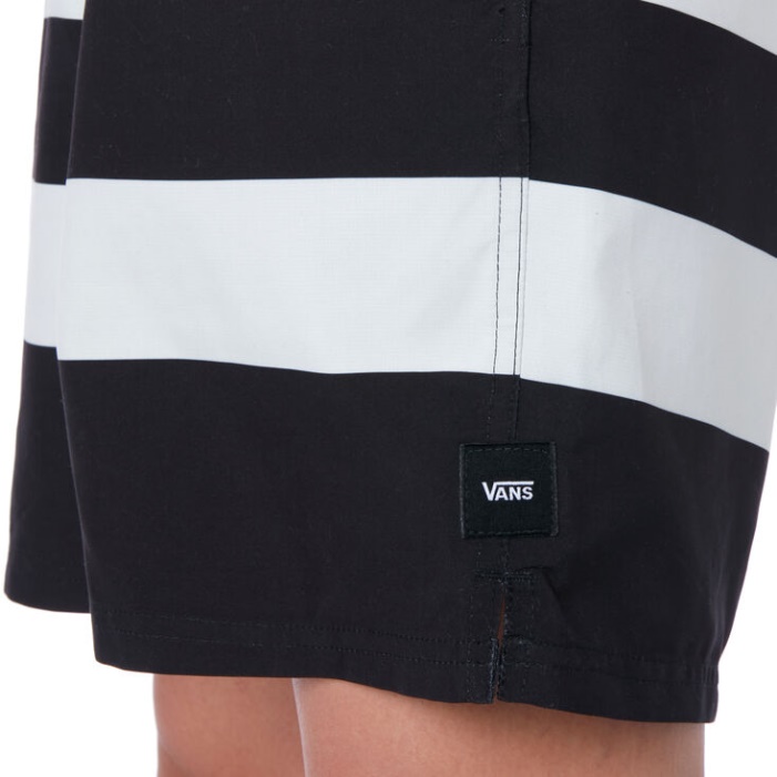 Vans Pride Csíkos Röplabda Boardshorts Fekete-szivárvány