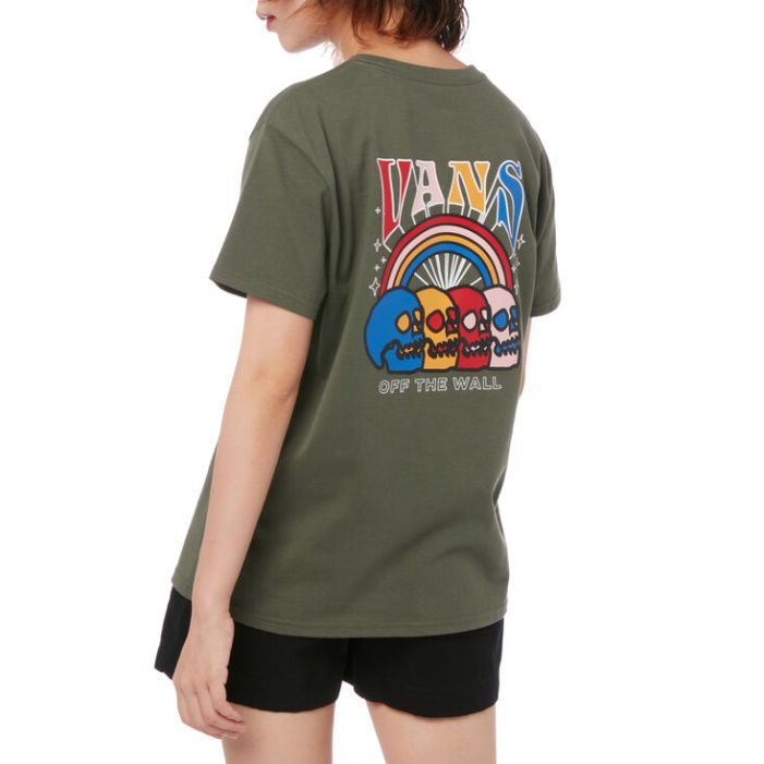 Vans Szivárvány Koponya Póló Kakukkfű