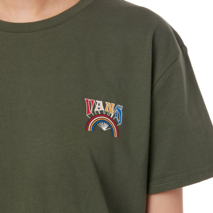 Vans Szivárvány Koponya Póló Kakukkfű