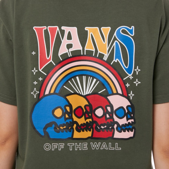 Vans Szivárvány Koponya Póló Kakukkfű