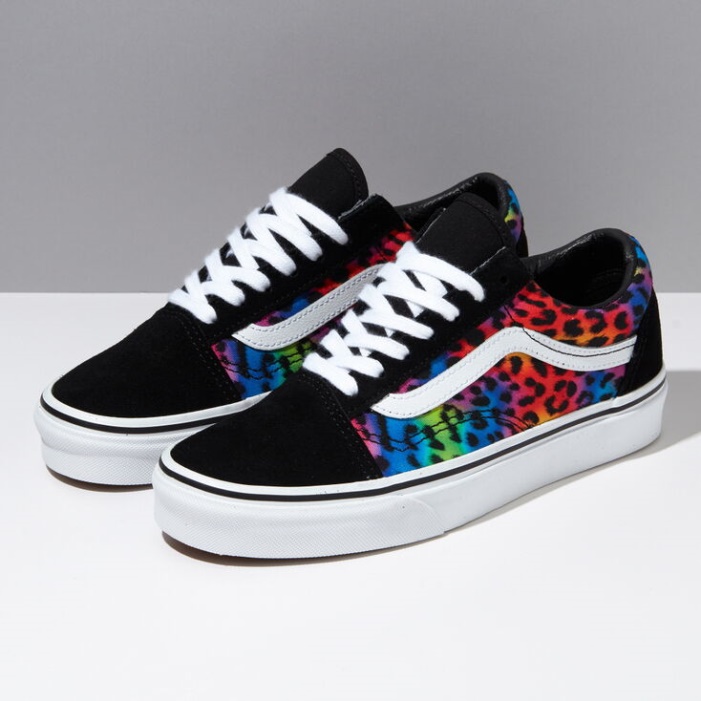 Vans Szivárvány Folt Leopárd Old Skool Black-true White