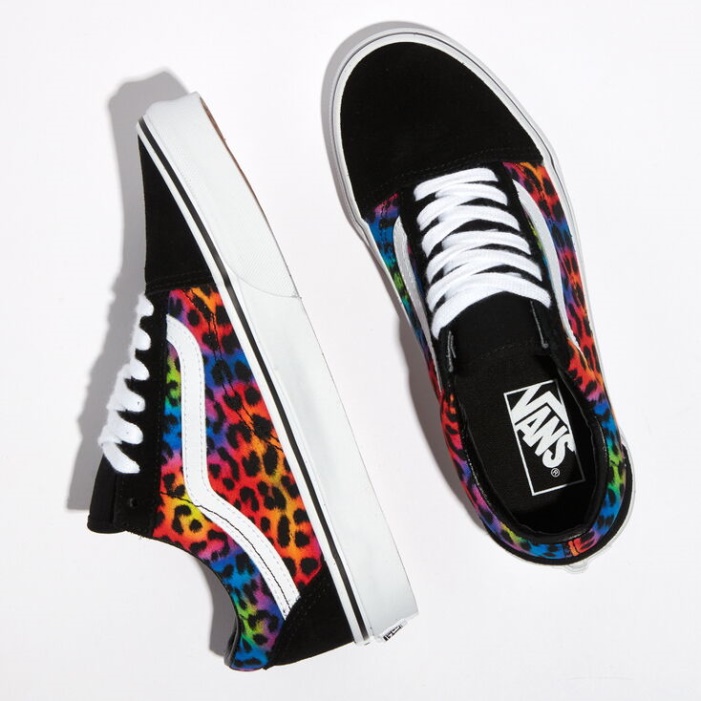 Vans Szivárvány Folt Leopárd Old Skool Black-true White