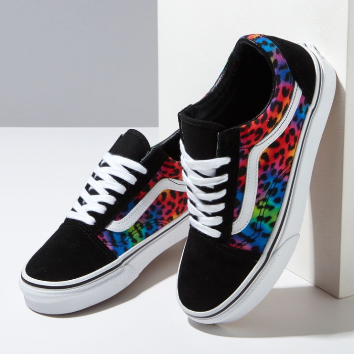 Vans Szivárvány Folt Leopárd Old Skool Black-true White