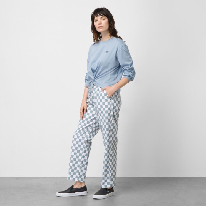 Vans Range Print Relaxed Nadrág Ashley Blue
