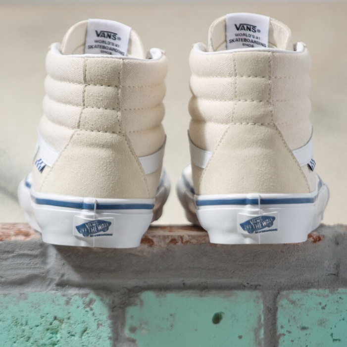 Vans Raw Canvas Skate Sk8-hi Raw Canvas Classic White