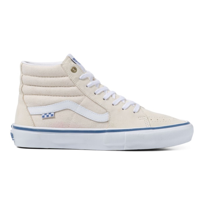 Vans Raw Canvas Skate Sk8-hi Raw Canvas Classic White