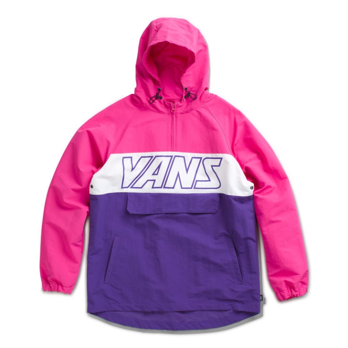 Furgonok Retro Sport Anorák Fukszia Lila-heliotrop