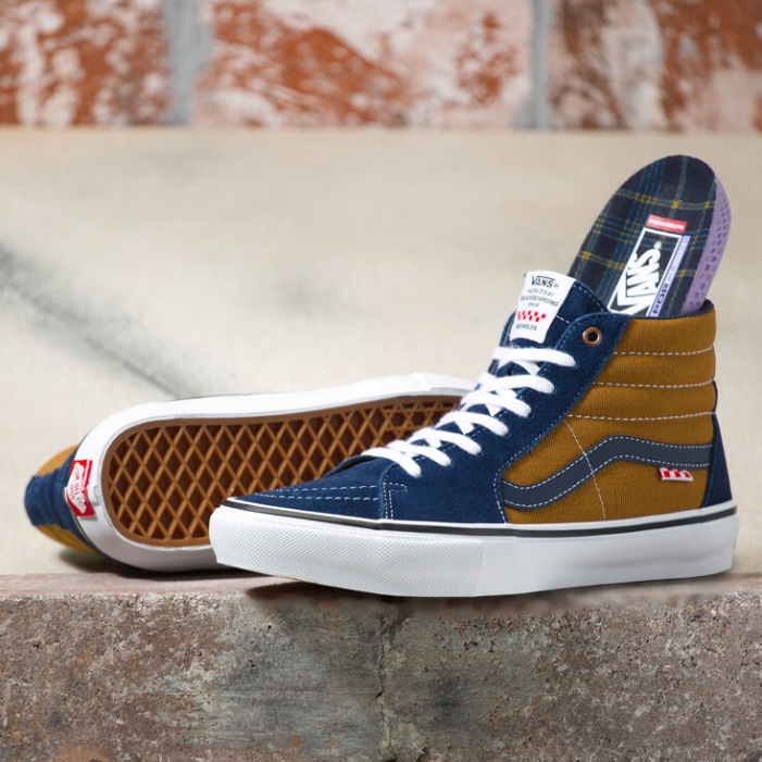 Vans Reynolds Skate Sk8-hi Sötétkék-aranybarna