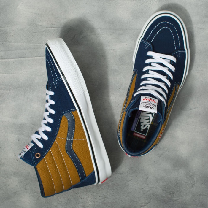 Vans Reynolds Skate Sk8-hi Sötétkék-aranybarna