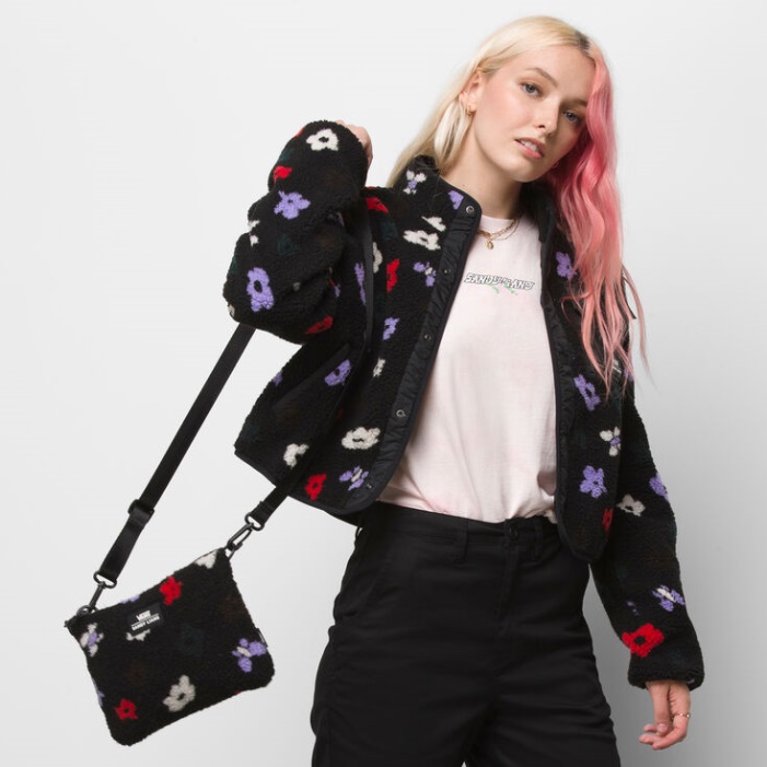 Furgonok Homokos Liang Sherpa Cross Body Black