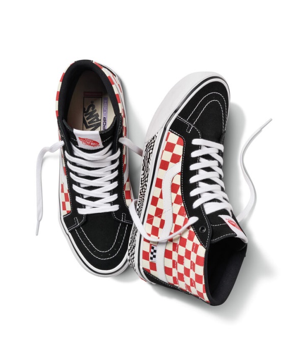 Furgonok Skate Grosso Sk8-hi újrakiadás Grosso 84 Fekete-piros Csekk