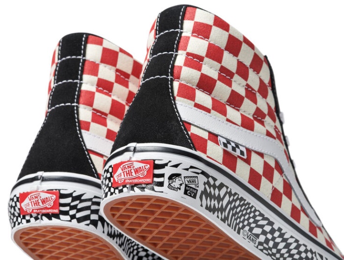 Furgonok Skate Grosso Sk8-hi újrakiadás Grosso 84 Fekete-piros Csekk