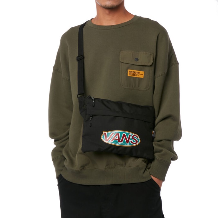 Vans Spin Logó Cross Body Bag Fekete