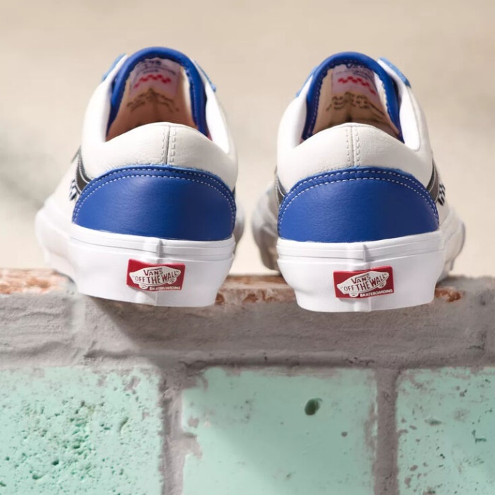 Furgonok Sport Bőr Korcsolya Old Skool True Blue-white