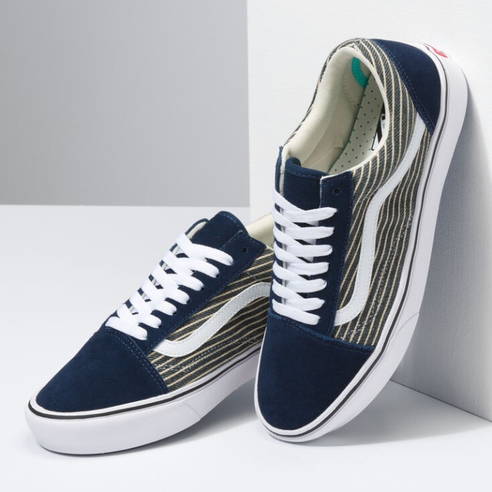 Vans Stripe Comfycush Old Skool Ruha Blues-true White